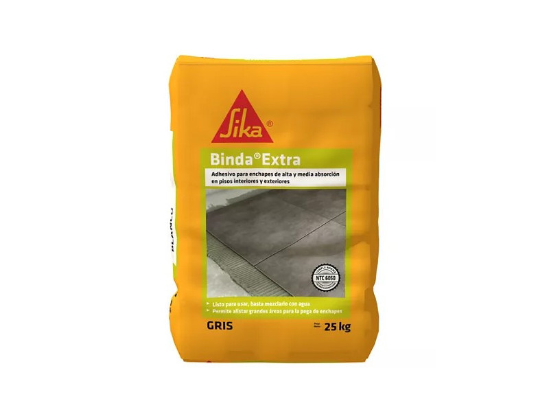 BINDA EXTRA GRIS X 25 KG. (PEGAR ENCHAPE) sika.jpg